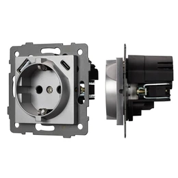 Фото #1 товара Механизм розетки с USB зарядкой SCT-MUAC-PL-GR-V (250V, 16A) (Arlight, -)