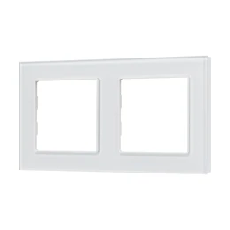 Фото #1 товара Рамка стеклянная FRM-GLARE-GS-2-WH (Arlight, -)