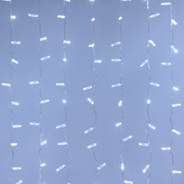 Фото #1 товара Светодиодная гирлянда ARD-CURTAIN-CLASSIC-2000x9000-CLEAR-2200LED White (230V, 120W) (Ardecoled, IP65)