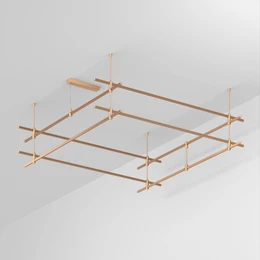 Фото #1 товара Основание ART-APRIORI-QUADRAT-2-ROD-400-2000x2000 (GD) (Arlight, IP20 Металл, 3 года)