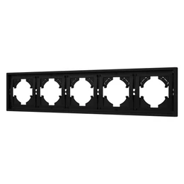 Фото #1 товара Рамка пластиковая FRM-TENDO-SFPL-5-BK (Arlight, Матовый черный)