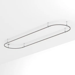 Фото #1 товара Основание ART-APRIORI-OVAL-ROD-200-4000x1000 (TN) (Arlight, IP20 Металл, 3 года)