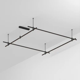 Фото #1 товара Основание ART-APRIORI-QUADRAT-ROD-400-2000x2000 (BK) (Arlight, IP20 Металл, 3 года)