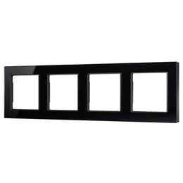 Фото #1 товара Рамка стеклянная FRM-GLARE-GS-4-BK (Arlight, -)
