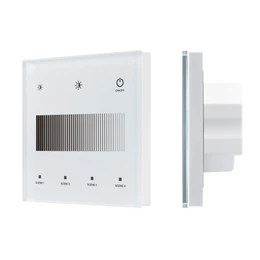 Фото #1 товара INTELLIGENT ARLIGHT Сенсорная панель SMART-DALI-301-11-1G-4SC-DIM-IN White (BUS/24V, Touch, 2.4G) (IARL, IP20 Пластик, 5 лет)