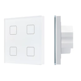 Фото #1 товара INTELLIGENT ARLIGHT Сенсорная панель DALI-301-11-IN White (BUS/24V, Backlight) (IARL, IP20 Пластик, 5 лет)