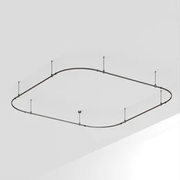 Фото #1 товара Основание ART-APRIORI-QUADRAT-SOFT-ROD-400-3500x3500 (BK) (Arlight, IP20 Металл, 3 года)