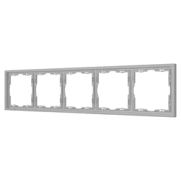 Фото #1 товара Рамка пластиковая FRM-NOBE-SFPL-5-IS (Arlight, Никель)