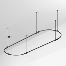 Фото #1 товара Основание ART-APRIORI-OVAL-ROD-800-3000x1000 (BK) (Arlight, IP20 Металл, 3 года)