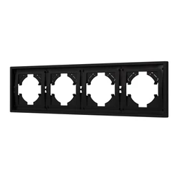 Фото #1 товара Рамка пластиковая FRM-TENDO-SFPL-4-BK (Arlight, Матовый черный)