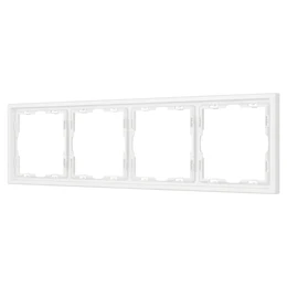 Фото #1 товара Рамка пластиковая FRM-NOBE-SFPL-4-WH (Arlight, Белый кварц)