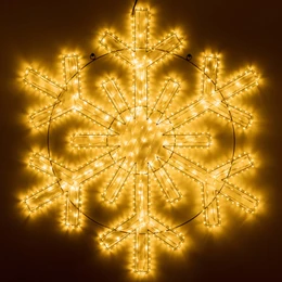 Фото #1 товара Фигура светодиодная ARD-SNOWFLAKE-M11-1250x1200-604LED Warm (230V, 36.5W) (Ardecoled, IP65)