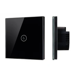 Фото #1 товара Выключатель сенсорный SWT-OMALI-S01-ZB-BK (250V, 10A, Zigbee) (Arlight, Стекло)