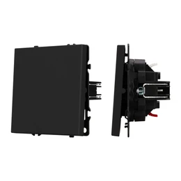 Фото #1 товара Механизм звонкового выключателя SWT-NOBE-MKR1-SFPL-BK (230V, 10A) (Arlight, Черный оникс)