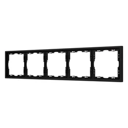 Фото #1 товара Рамка пластиковая FRM-NOBE-SFPL-5-BK (Arlight, Черный оникс)