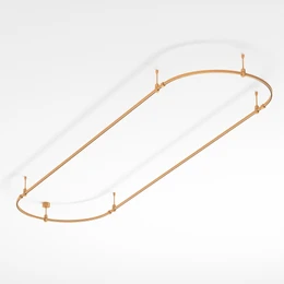 Фото #1 товара Основание ART-APRIORI-OVAL-ROD-200-3000x1000 (GD) (Arlight, IP20 Металл, 3 года)