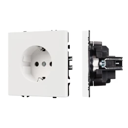 Фото #1 товара Механизм электрической розетки SCT-NOBE-MEU1-SFPL-WH (230V, 16A) (Arlight, Белый кварц)