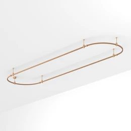 Фото #1 товара Основание ART-APRIORI-OVAL-ROD-200-4000x1000 (GD) (Arlight, IP20 Металл, 3 года)