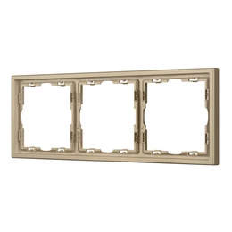 Фото #1 товара Рамка пластиковая FRM-NOBE-SFPL-3-GD (Arlight, Золотой песок)