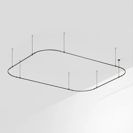 Фото #1 товара Основание ART-APRIORI-RECTANGLE-SOFT-ROD-800-4500x3500 (BK) (Arlight, IP20 Металл, 3 года)