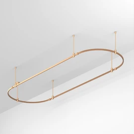 Фото #1 товара Основание ART-APRIORI-OVAL-ROD-400-3000x1000 (GD) (Arlight, IP20 Металл, 3 года)