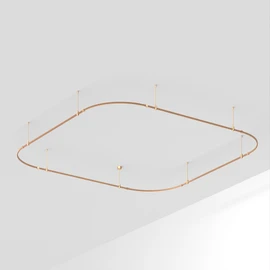 Фото #1 товара Основание ART-APRIORI-QUADRAT-SOFT-ROD-400-3500x3500 (GD) (Arlight, IP20 Металл, 3 года)