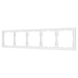 Фото #1 товара Рамка пластиковая FRM-NOBE-SFPL-5-WH (Arlight, Белый кварц)