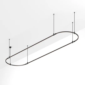 Фото #1 товара Основание ART-APRIORI-OVAL-ROD-800-4000x1000 (BK) (Arlight, IP20 Металл, 3 года)