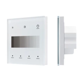 Фото #1 товара INTELLIGENT ARLIGHT Сенсорная панель SMART-DALI-301-11-1G-4SC-DIM-IN White (BUS/24V, Touch, 2.4G) (IARL, IP20 Пластик, 5 лет)