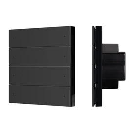 Фото #1 товара INTELLIGENT ARLIGHT Кнопочная панель SMART-ZB-801-22-1G-8SC-MULTI-IN Black (230V) (IARL, IP20 Пластик, 5 лет)