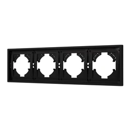 Фото #1 товара Рамка пластиковая FRM-TENDO-SFPL-4-BK (Arlight, Матовый черный)