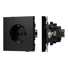 Фото #1 товара Механизм электрической розетки SCT-TENDO-MEU1-PL-BK (230V, 16A) (Arlight, Черный)