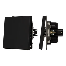 Фото #1 товара Механизм выключателя одноклавишный проходной SWT-TENDO-MKP1-SFPL-BK (230V, 10A) (Arlight, Матовый черный)