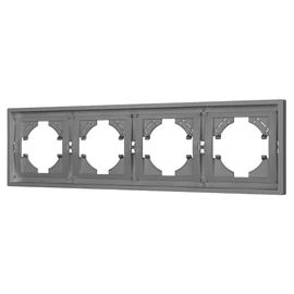 Фото #1 товара Рамка пластиковая FRM-TENDO-PL-4-GR (Arlight, Графитовый)