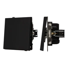 Фото #1 товара Механизм выключателя одноклавишный непроходной SWT-TENDO-MK01-SFPL-BK (230V, 10A) (Arlight, Матовый черный)