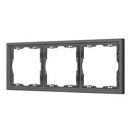 Фото #1 товара Рамка пластиковая FRM-NOBE-SFPL-3-GR (Arlight, Серый базальт)