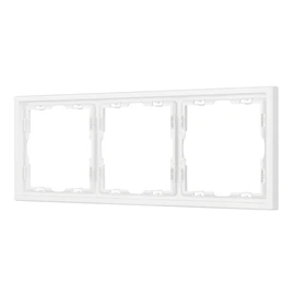 Фото #1 товара Рамка пластиковая FRM-NOBE-SFPL-3-WH (Arlight, Белый кварц)