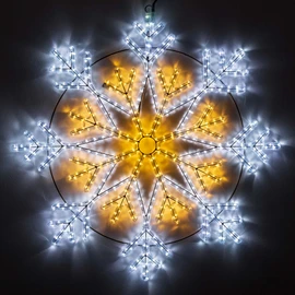 Фото #1 товара Световая Фигура ARD-SNOWFLAKE-M12-900x900-576LED White/Warm (230V, 36W) (Ardecoled, IP65)