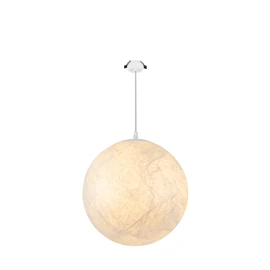 Фото #1 товара Светильник SP-SILKA-HANG-R300-7W Warm2700 (WH, 330 deg, 230V) (Arlight, IP20 Натуральный шелк, 3 года)