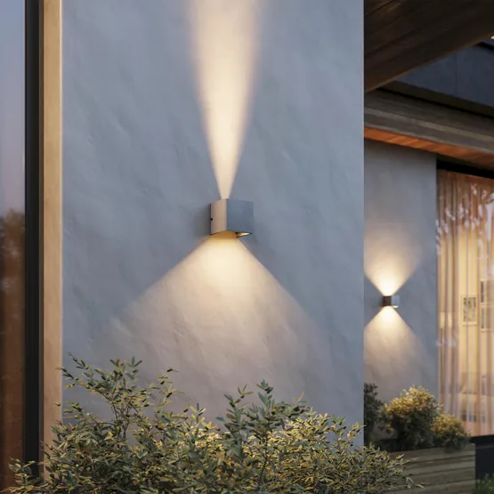 Фото #8 товара Светильник LGD-PERAN-WALL-S120x120-6W Warm3000 (WH, 0-80 deg, 230V) (Arlight, IP65 Бетон, 3 года)