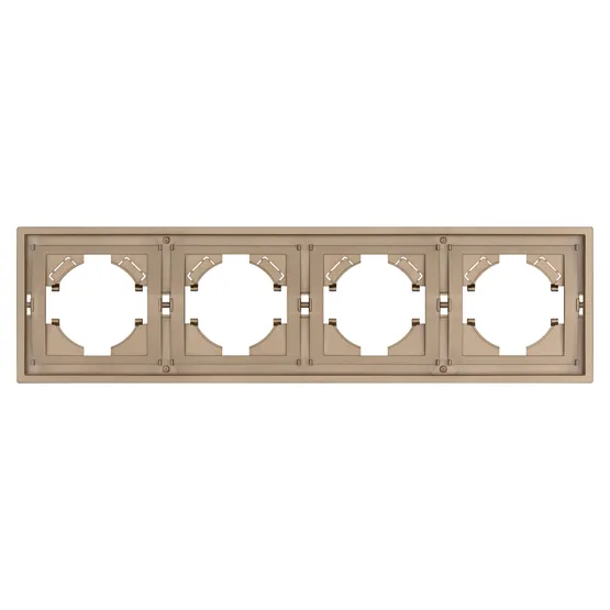 Фото #3 товара Рамка пластиковая FRM-TENDO-PL-4-GD (Arlight, Песочный)