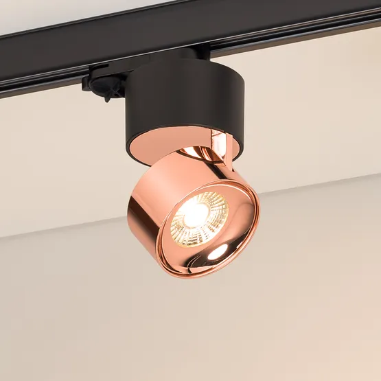 Фото #1 товара Светильник SP-PLURIO-TRACK-4TR-R77-9W Warm3000 (BK-COP, 36 deg, 230V) (Arlight, IP20 Металл, 3 года)