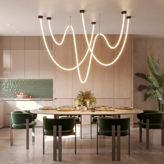 Фото #4 товара Светильник SP-TROPIC-SURFACE-R18-L5000-58W Day4000 (BK, 360 deg, 230V) (Arlight, IP20 Пластик, 3 года)