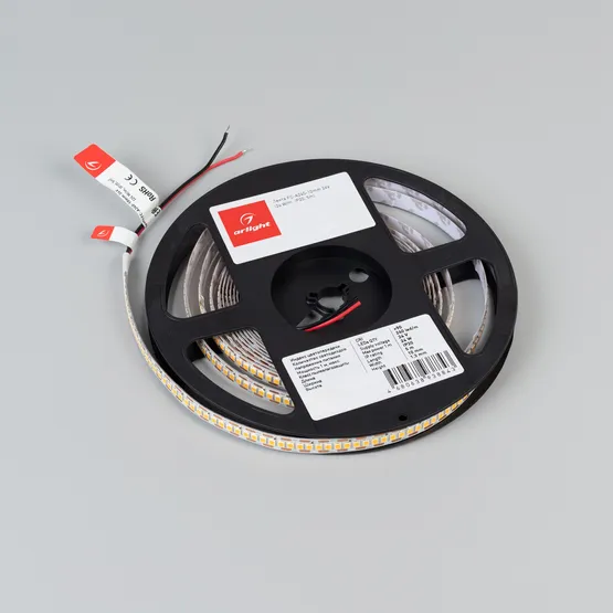 Фото #2 товара Светодиодная лента FC-A240-10mm 24V Warm3000-CX1 (24 W/m, IP20, 5m) (Arlight, резка 1 светодиод)