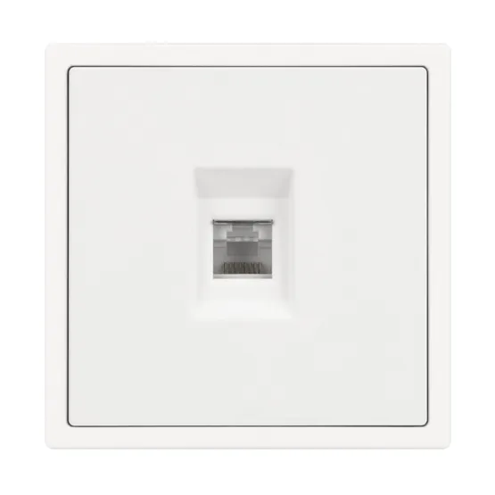 Фото #3 товара ARL NOBE Розетка компьютерная софт-тач белый кварц SCT-MPC1-SFPL-WH (RJ-45, CAT6) (Arlight, -)