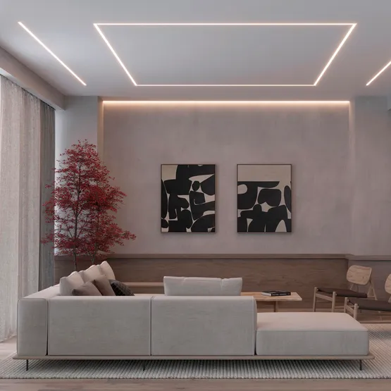 Фото #4 товара Профиль STRETCH-20-WALL-D-SIDE-2000 BLACK (Arlight, Алюминий)