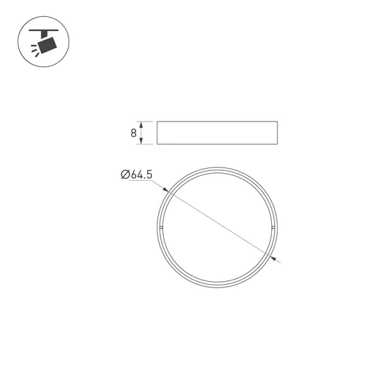 Фото #4 товара Фильтр сетчатый LGD-ARTIFACT-HONEYCOMB-R65 (BK) (Arlight, Металл)