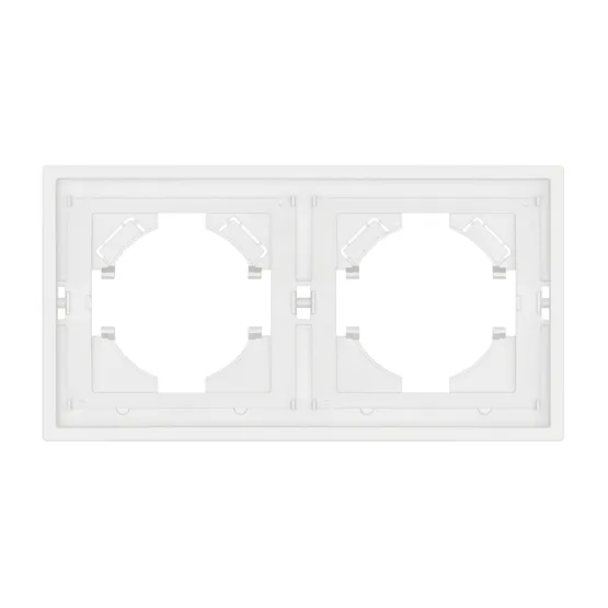 Фото #3 товара Рамка пластиковая FRM-TENDO-SFPL-2-WH (Arlight, Матовый белый)