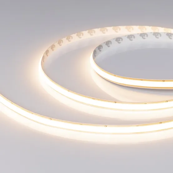 Фото #1 товара Светодиодная лента SOB-M288-10mm 24V Warm3500 (10 W/m, IP20, 5m) (Arlight, резка 1 светодиод)