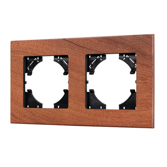 Фото #1 товара Рамка из натурального дерева FRM-XSILO-WD-2-NL (Arlight, -)